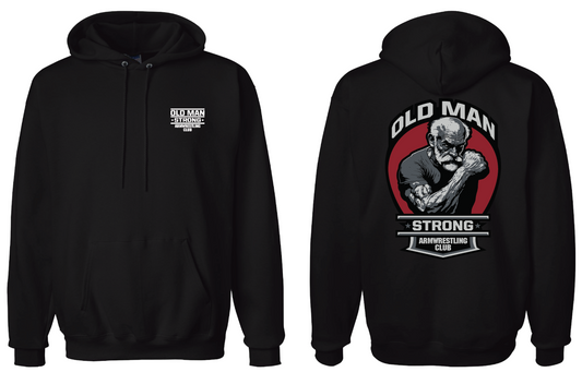 Old Man Strong Armwrestling Club Hoodie