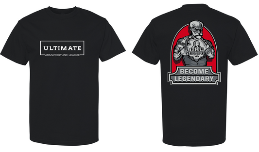 Ultimate Armwrestling League Become Legendary Shirt 100% Preshrunk Combed Cotton